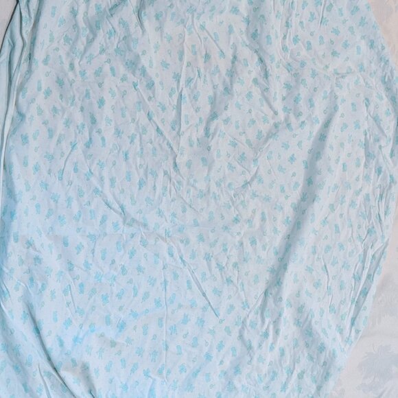 VTG 80s Carters Nursery Crib Sheet Set Fitted & Top Sheet Animals Music Cotton - Picture 13 of 16